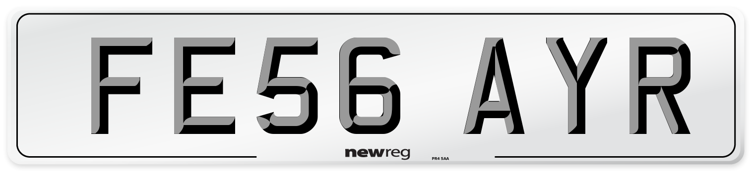 FE56 AYR Number Plate from New Reg